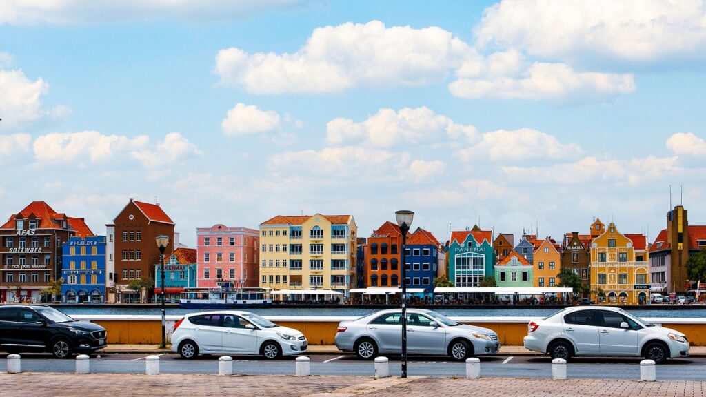houses, buildings, curacao, willemstad, island, holiday, architecture
